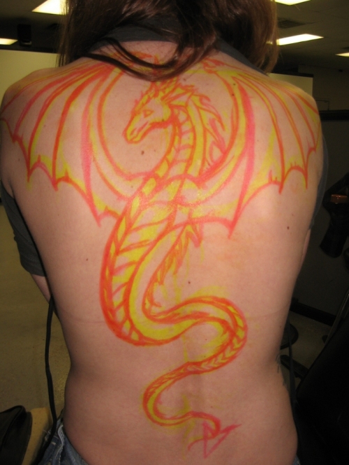 Secondary Sketch Dragon Tattoo